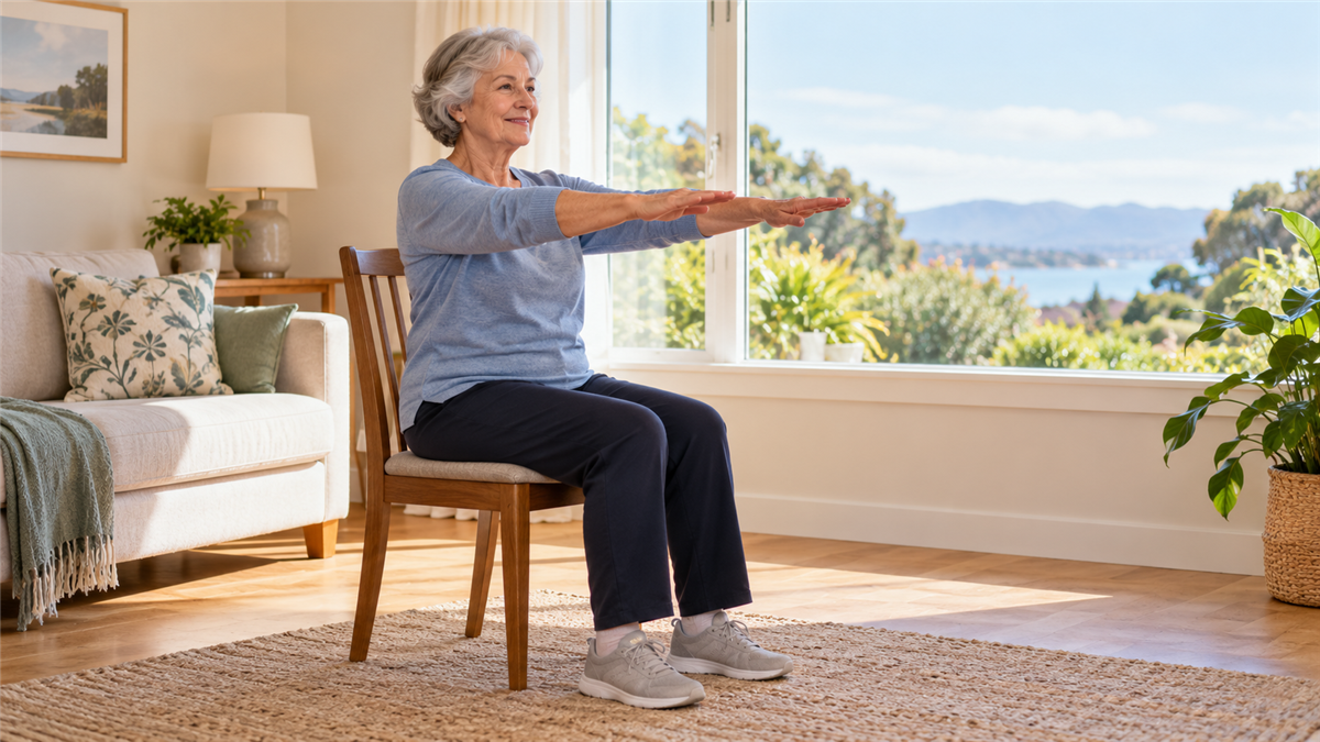 10-Minute Chair Exercises for Stiff Mornings: A Gentle Routine for Seniors