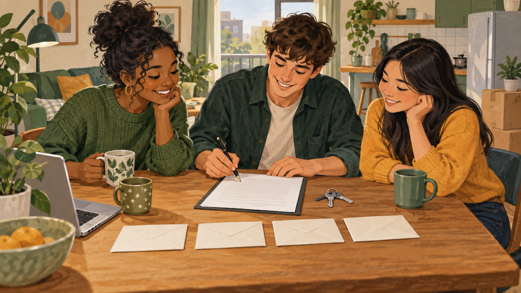 The First-Flat Budget Challenge: Can Four Roommates Share the Start-Up Costs?